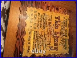 Concert poster original Attic Find Look! Thin Lizzy