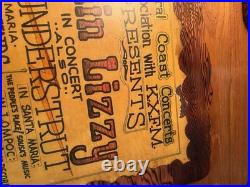 Concert poster original Attic Find Look! Thin Lizzy