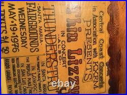 Concert poster original Attic Find Look! Thin Lizzy