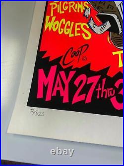 Coop 1993 Garage Shock Concert Poster With Dead Moon, Mono Men @ 3-B Tavern