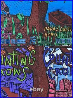 Counting Crows Original Concert Poster Set Fillmore All May 19, 20, 21, 22, 1994