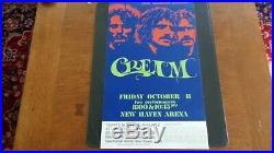 Cream New Haven 11th October 1968 Original Silkscreen Concert Poster