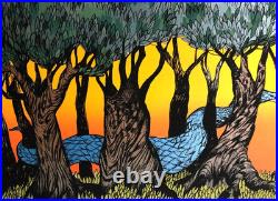 Crowded House Silkscreen Concert Poster by Diana Sudyka Signed & Numbered 2007