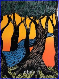 Crowded House Silkscreen Concert Poster by Diana Sudyka Signed & Numbered 2007