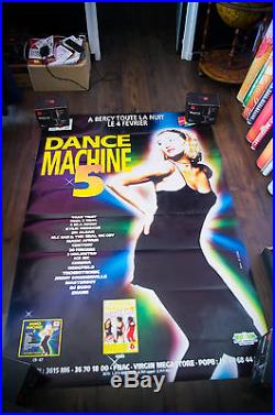 DANCE MACHINE 5 4x6 ft Shelter Original Music Concert Advertising Poster 1995