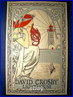 DAVID CROSBY C. S. N. Crosby, Stills, Nash Signed Autographed Concert Poster RARE