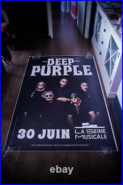 DEEP PURPLE AT THE SEINE MUSICAL 2021 4x6 ft Original Music Concert Poster