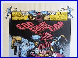DEREK HESS screen print concert poster COP SHOOT COP (1994, Signed #80/250)
