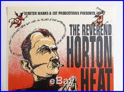 DEREK HESS screen print concert poster THE REVEREND HORTON HEAT (1994)