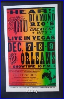 DIAMOND RIO 1997 LAS VEGAS Concert The Orleans Hatch Show Print Nashville Poster