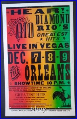 DIAMOND RIO 1997 LAS VEGAS Concert The Orleans Hatch Show Print Nashville Poster