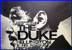 DUKE ELLINGTON 1967 German A1 concert poster GUNTHER KIESER Art JAZZ NEAR MINT