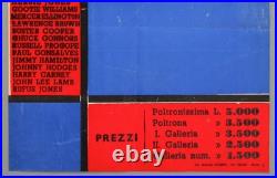 DUKE ELLINGTON mega rare vintage original Rome, Italy 1967 concert poster DUKE ELLINGTON mega rare vintage original Rome, Italy 1967 concert poster