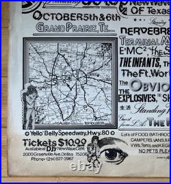 Dallas Texas 1979 Dj's Punk Rock Festival History Concert Poster New Wave Now