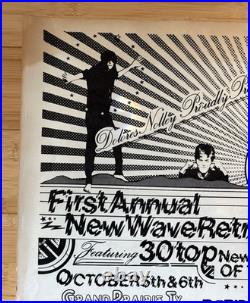 Dallas Texas 1979 Dj's Punk Rock Festival History Concert Poster New Wave Now