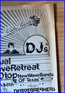 Dallas Texas 1979 Dj's Punk Rock Festival History Concert Poster New Wave Now