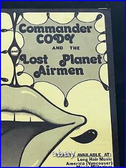 Dan Hicks Commander Cody Rare AOR Original Concert Poster