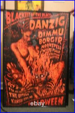 Danzig with Dimmu Borgir Halloween Silkscreen concert poster