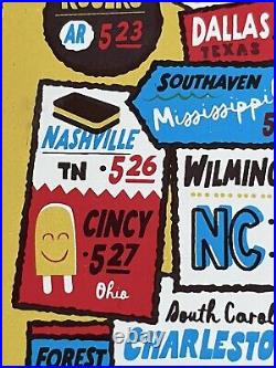 Dave Mathew's Band Concert Tour Poster Nashville Numbered May 2023 New