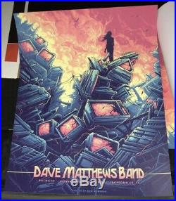 Dave Matthews Band Official Concert Poster Jacksonville FL Dan Mumford 5/1/2019