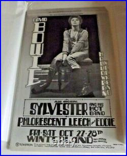 David Bowie 1972 Winterland Original Concert Poster by Randy Tuten