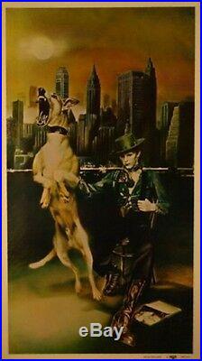 David Bowie 1974 Diamond Dogs Concert Tour Unreleased Promotional Poster / Nmt