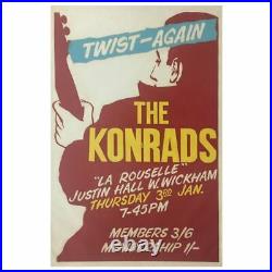 David Bowie The Konrads 1963 Concert Poster (UK)