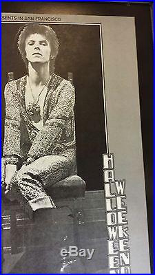 David Bowie original concert poster 1972 winterland Halloween weekend