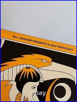 David Singer 1971 Miles Davis Concert Poster @ Fillmore West Bill Graham 1st