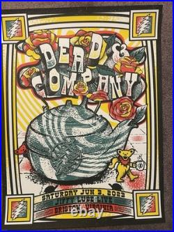 Dead & Company Concert Tour Gig Poster Jiffy Lube Bristow VA 2023 SIGNED /#d