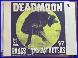 Deadmoon Scary Monster Halloween Seattle Original Concert Poster Catheters Bangs