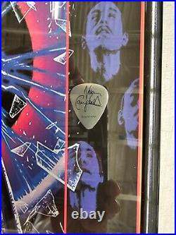 Def Leppard-St Louis Concert Poster & 4 Guitar Picks- Framed