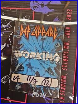 Def Leppard-St Louis Concert Poster & 4 Guitar Picks- Framed