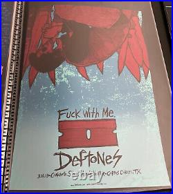 Deftones Concert Poster Print Jermaine Rogers signed and numbered limited ed