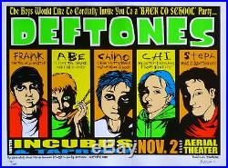 Deftones Poster with Incubus & Taproot 2000 Concert RARE S/N by Jermaine