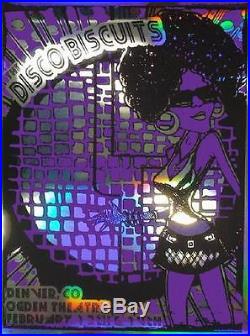 Disco Biscuits Denver Concert Poster 2009 Holographic Foil Silkscreen Original