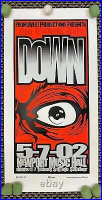 Down Columbus Ohio 2002 Original Concert Poster Enginehouse13