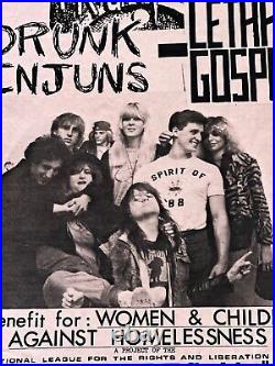 Drunk Injuns Lethal Gospel Benefit 4 Women and Children Original Concert Poster