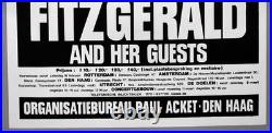 ELLA FITZGERALD rare vintage original Amsterdam 1974 concert poster HUGE
