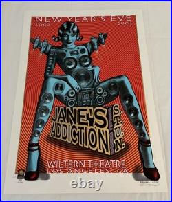 EMEK Jane's Addiction NYE 12-31-02 AP Signed Concert Poster