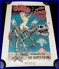 EMEK Queens of the Stone Age Athens GA 2003 Screen Print Concert Poster Art S/D