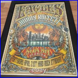 Eagles Jimmy Buffet Scarbossa Concert Poster Art Original Miami Florida 2018