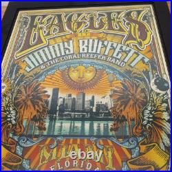 Eagles Jimmy Buffet Scarbossa Concert Poster Art Original Miami Florida 2018