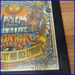 Eagles Jimmy Buffet Scarbossa Concert Poster Art Original Miami Florida 2018