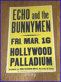 Echo And The Bunnymen, Concert Poster, Boxing Style, Original, Punk
