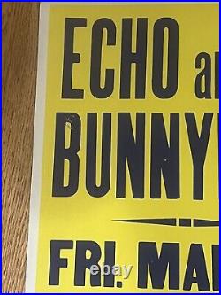 Echo And The Bunnymen, Concert Poster, Boxing Style, Original, Punk