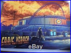 Eddie Vedder Wembly London Concert Poster 2019 Mumford Pearl Jam Show Edition