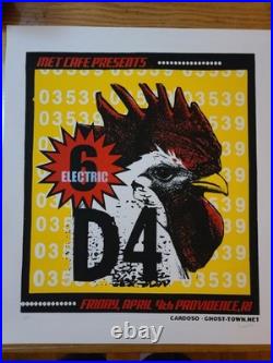 Electric 6 Concert Poster Providence RI 2003 by Pete Cardoso