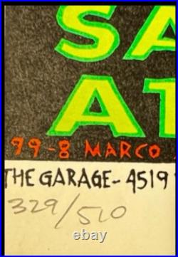 Electric Frankenstein Garage Hollywood Original Concert Poster Signed 1999 Electric Frankenstein Garage Hollywood Original Concert Poster Signed 1999