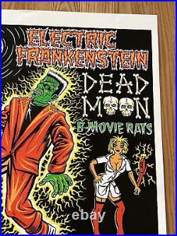 Electric Frankenstein The Garage Hollywood Original Concert Poster Signed 1999